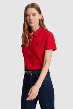 Kad_n K_rm_z_ Polo Yaka Basic Ti__rt