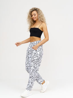 953 Брюки "Белый/микки"