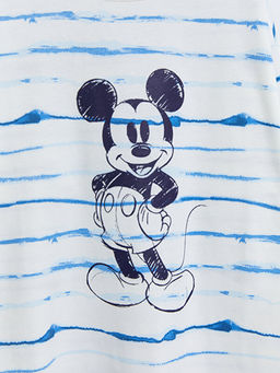 Bisiklet Yaka Mickey Mouse Bask?l? Uzun Kollu Pamuklu K?z ?ocuk Tunik - Waikiki фото 3