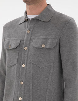 Серый обычный посадка в трикотаж кардиган - Cacharel фото 7