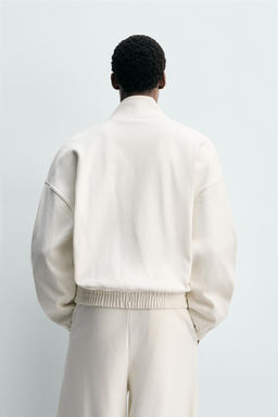 SUDADERA INTERLOCK CREMALLERA / Crudo - Zara фото 3