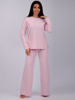 Пижама "Лёгкость 2" розовая, махра