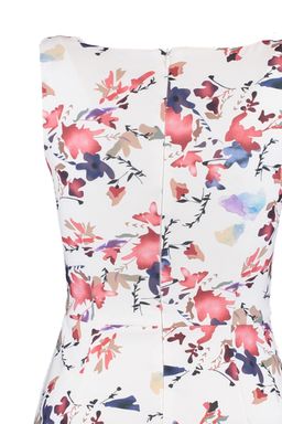 TRENDYOLMILLA Fusya Geometrik Desenli A Kesim Mini Dokuma Elbise TWOSS19WR0042 фото 7