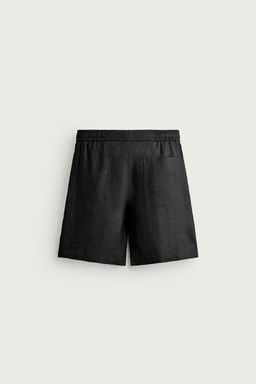 BERMUDA RELAXED FIT 100% LINO / Negro - Zara фото 12