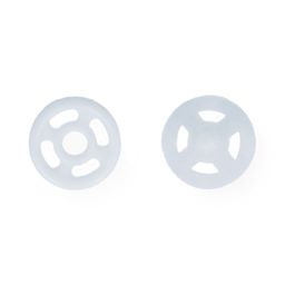 Кнопка пришивная Gamma PKL-07 пластик d 7 мм 10 шт. №01 белый