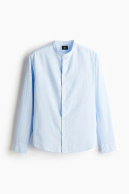 Camisa en mezcla de lino Regular Fit