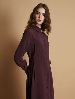 Modal Kar???ml? G?mlek Elbise