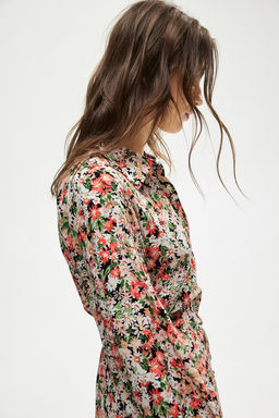 Vestido camisero con mangas globo - H&m фото 5