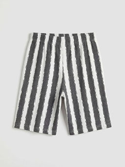 Bisiklet Yaka Erkek ?ocuk ?ortlu Pijama Tak?m?