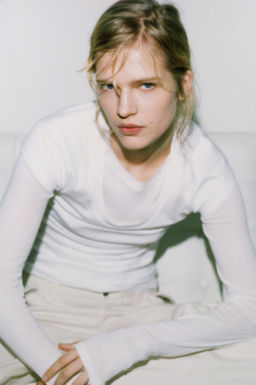 COTTON LONG SLEEVE T-SHIRT - Zara фото 4