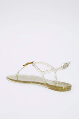 Trendyolmilla Shoes Siyah Jelly Parmak Aras? Kad?n Sandalet TAKSS25SD00065  фото 10