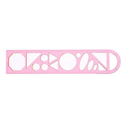 Цена за 12 шт. Линейка трафарет - транспортир, 3 в 1, 20 см, тонированная, флуоресцентная, МИКС - Calligrata фото 9