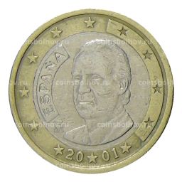 1 евро 2001 года Испания