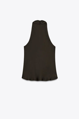 SATIN TOP WITH FRINGING - Zara фото 15
