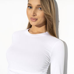 Лонгслив Акцентная штучка (вайт) - Charutti фото 3