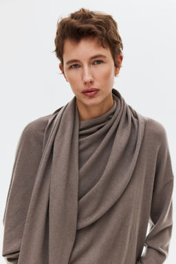 Jersey en mezcla de cachemira con fular decorativo - H&m фото 4