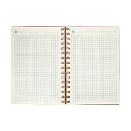 Ежедневник недатированный А5, 80 листов, в клетку, на гребне, обложка кожзам, с хлястиком, коричневый - Simaland фото 8