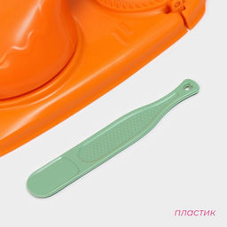 Форма для лепки вареников Доляна, 23×12×8 см, оранжевая