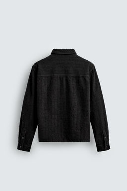 TEXTURED JACQUARD DENIM SHIRT - Zara фото 8