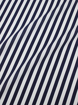 Штапель Чернильная полоска (10мм) на белом, ш.1.45м, вискоза-100%, 90гр/м.кв