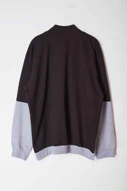 TRENDYOL MAN Buyuk Beden Gri Regular Fit Panelli Uzun Kollu Hakim Yaka Fermuarl? Sweatshirt TMNAW25AO00016 - Trendyolmilla фото 7