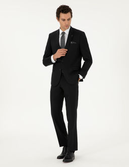 Черный костюм узкого кроя - Cacharel фото 4