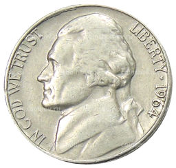 5 центов 1964 года D США