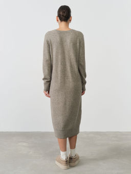 Платье из пуха яка 13207 серое