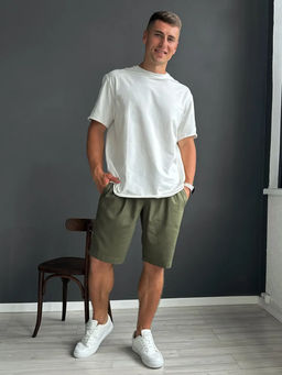 Шорты мужские Лен Графит - Modamica фото 20