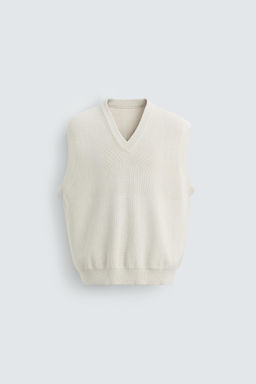 COTTON KNIT WAISTCOAT - Zara фото 8