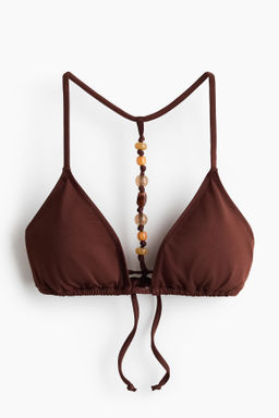 Top de bikini triangular acolchado