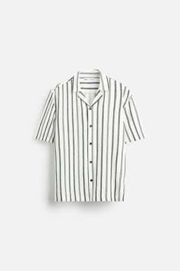 STRIPED TEXTURED SHIRT - Zara фото 6