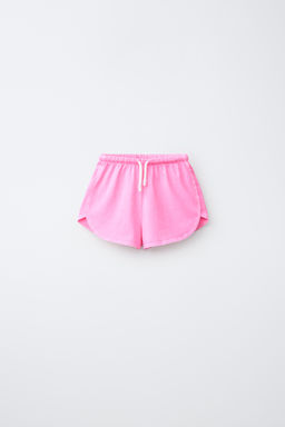 CONJUNTO JOGGING CAMISETA Y BERMUDA LISO / Rosa fl?or