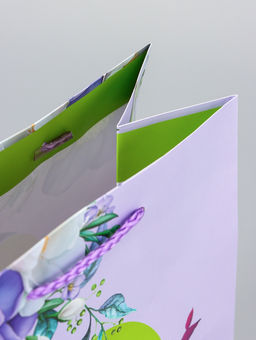 Цена за 2 шт. Пакет подарочный ламинированный Счастья. 18?22.3?10 см