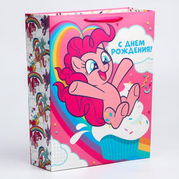 Пакет ламинированный вертикальный, 31 х 40 х 11 см С Днем Рождения!, My Little Pony