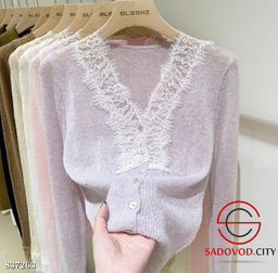Кофта женская с гипюром