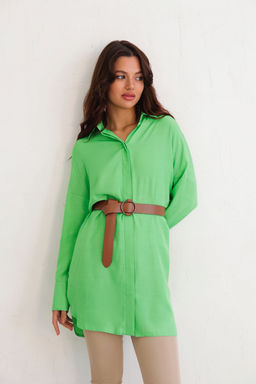 Базовая удлинённая рубашка свободного силуэта - Martichelli фото 55