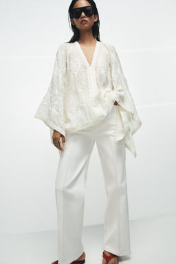 ZW COLLECTION CONTRAST MIDI DRESS - Zara фото 14