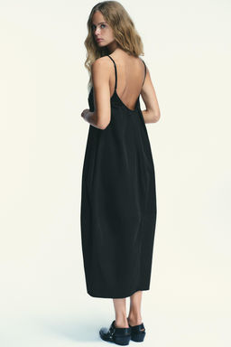 MIDI DRESS WITH PLEATED BACK - Zara фото 5