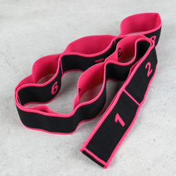 Ремень эластичный для йоги Woohooo Yoga Belt / 8 петель/ розовый / уп 50 - ГалеонТрейд фото 6