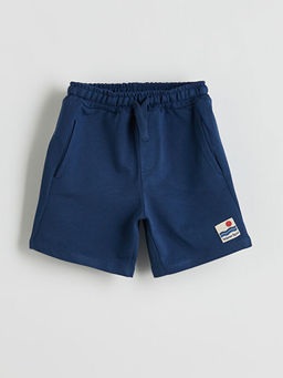 Beli Lastikli Bask?l? Erkek ?ocuk ?ort