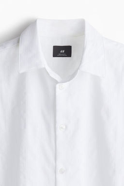 Camisa en tejido texturizado Regular Fit - H&m фото 8