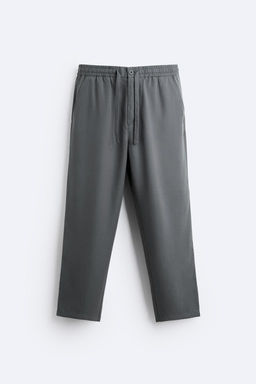 LYOCELL JOGGER WAIST TROUSERS - Zara фото 27