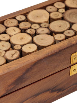 Шкатулка (дерево) резная Сучок 20х6х5см №Шк56 2шт/уп - Ганг фото 3