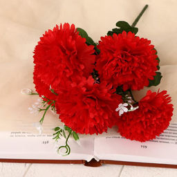 Цена за 2 шт. Букет «Пышная гвоздика», 30 см, МИКС