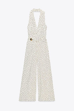 HALTER JUMPSUIT WITH POLKA DOTS - Zara фото 4
