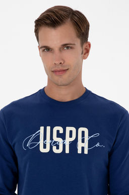 Erkek _ndigo Sweatshirt Sepette S_rpriz _ndirim - U.s. polo assn фото 2
