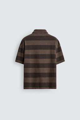 POLO RELAXED FIT RAYAS / Marr?n - Zara фото 8