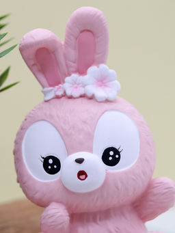 Копилка Surprised bunny, pink (20 см), пластик