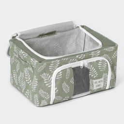 Кофр для хранения вещей Доляна Leaves, 392920 см, 24 л, зелёный  фото 5